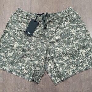 Mens AG Rodd Gunn "Main Beach" Floral Stretch Shorts Floral Sage
